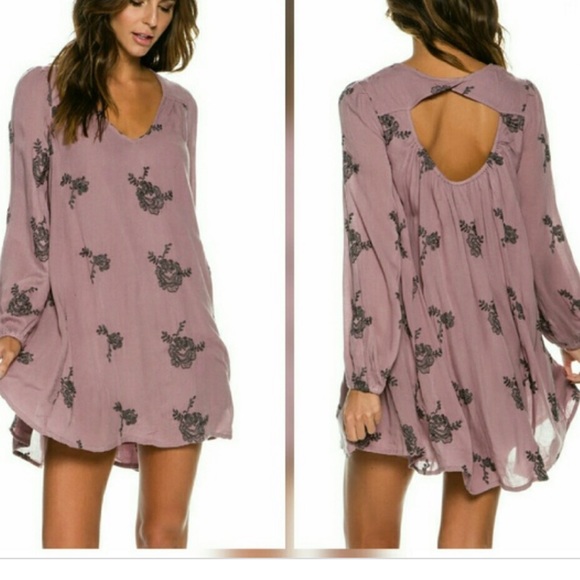 Free People Dresses & Skirts - FREE PEOPLE Embroidered Austin Elderberry Dress
